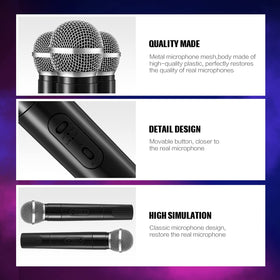 Zubebe portable lightweight microphone prop for easy outdoor party setups.