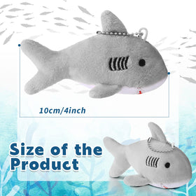 Zubebe mini shark keychain gray ideal party favor.