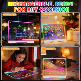ZUCYDY seven-color light modes add ambiance and inspiration during art time