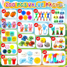 Zunaco bright-colored eggs filled with squishy toys for egg hunts.