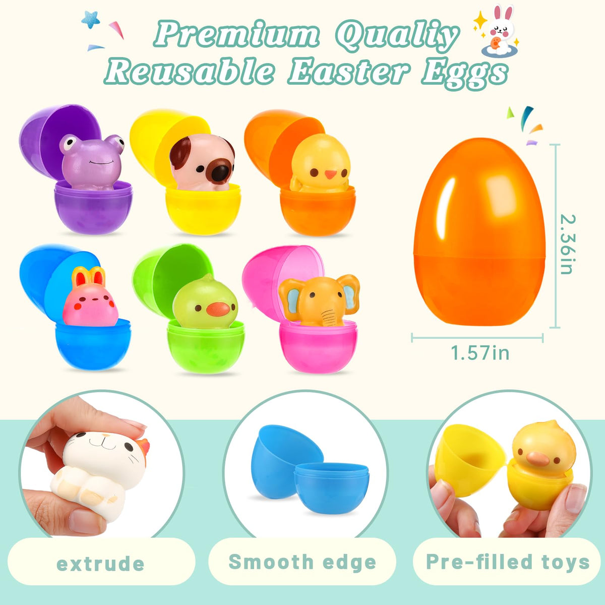Zunaco Easter egg hunt ready eggs designed for easy distribution