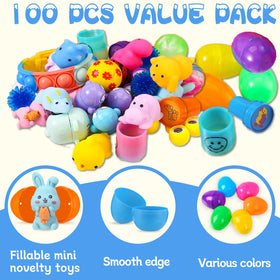 Toy inside view of a Zunaco egg, illustrating a diverse mix for gifts.