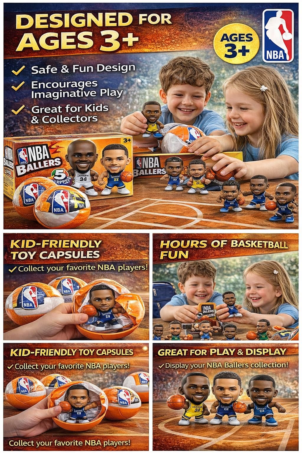 ZURU 5 Surprise NBA Ballers Series 2 full set ready for display and trading
