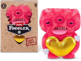 ZURU Love Fuggs S2 Red Annoyed Alien front view, ideal display piece with signature button eyes.