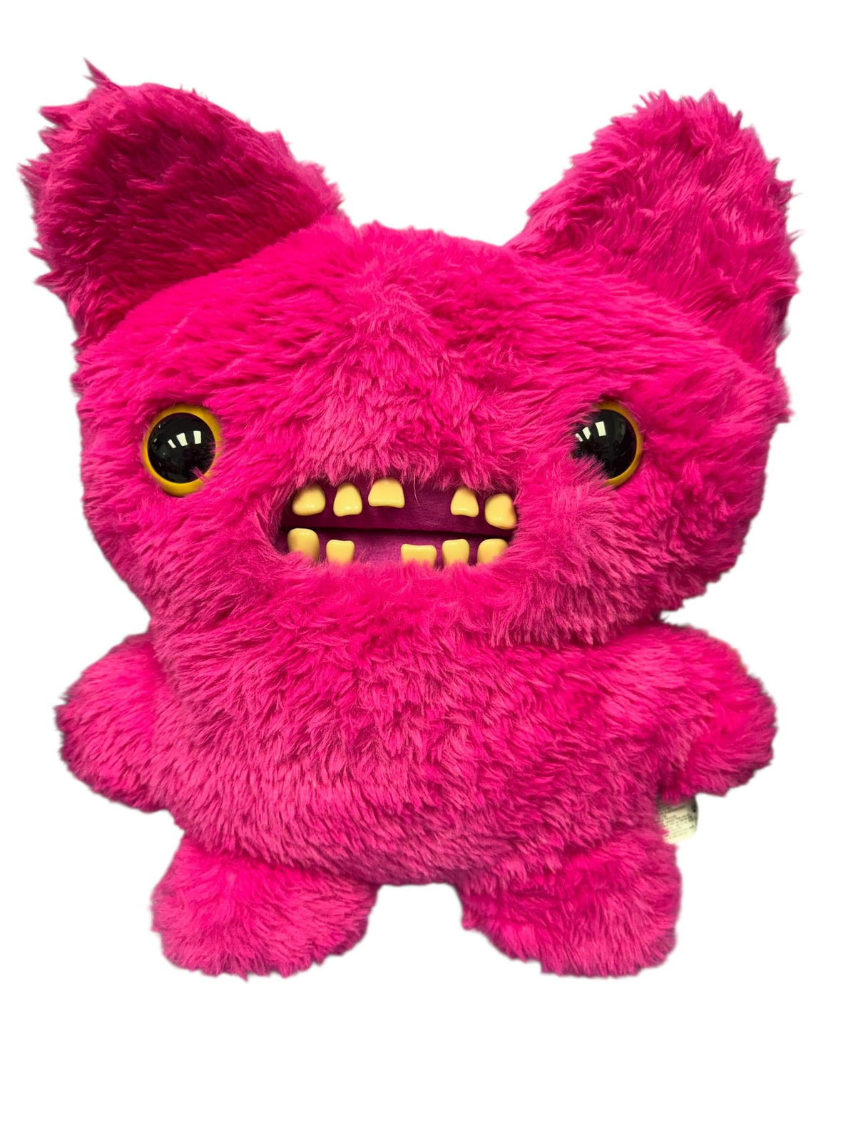 ZURU Fugglers Bigg Fuggs Screech Pink 17-inch plush for playful display and cozy comfort.