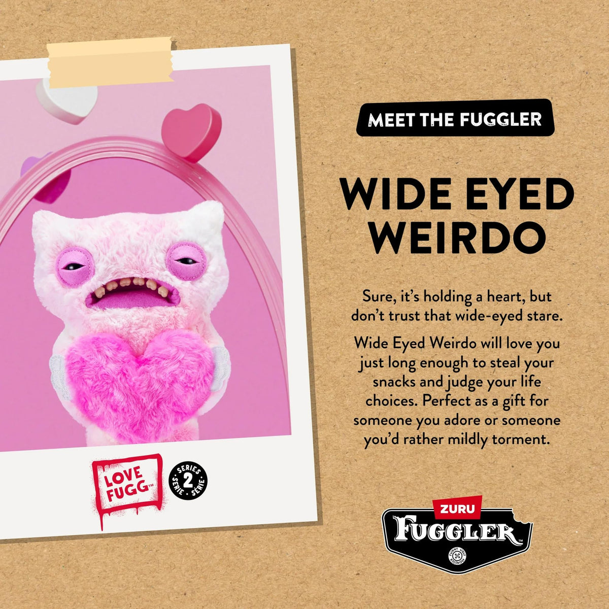 ZURU Love Fuggs S2 Pink display piece, a quirky conversation starter.