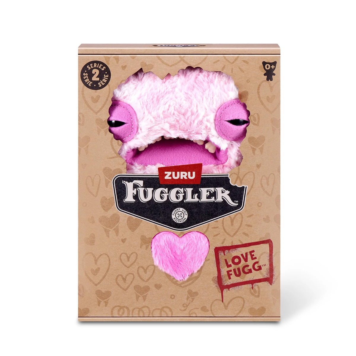 ZURU Love Fuggs S2 Pink heart motif, adds dramatic charm for fan collections.