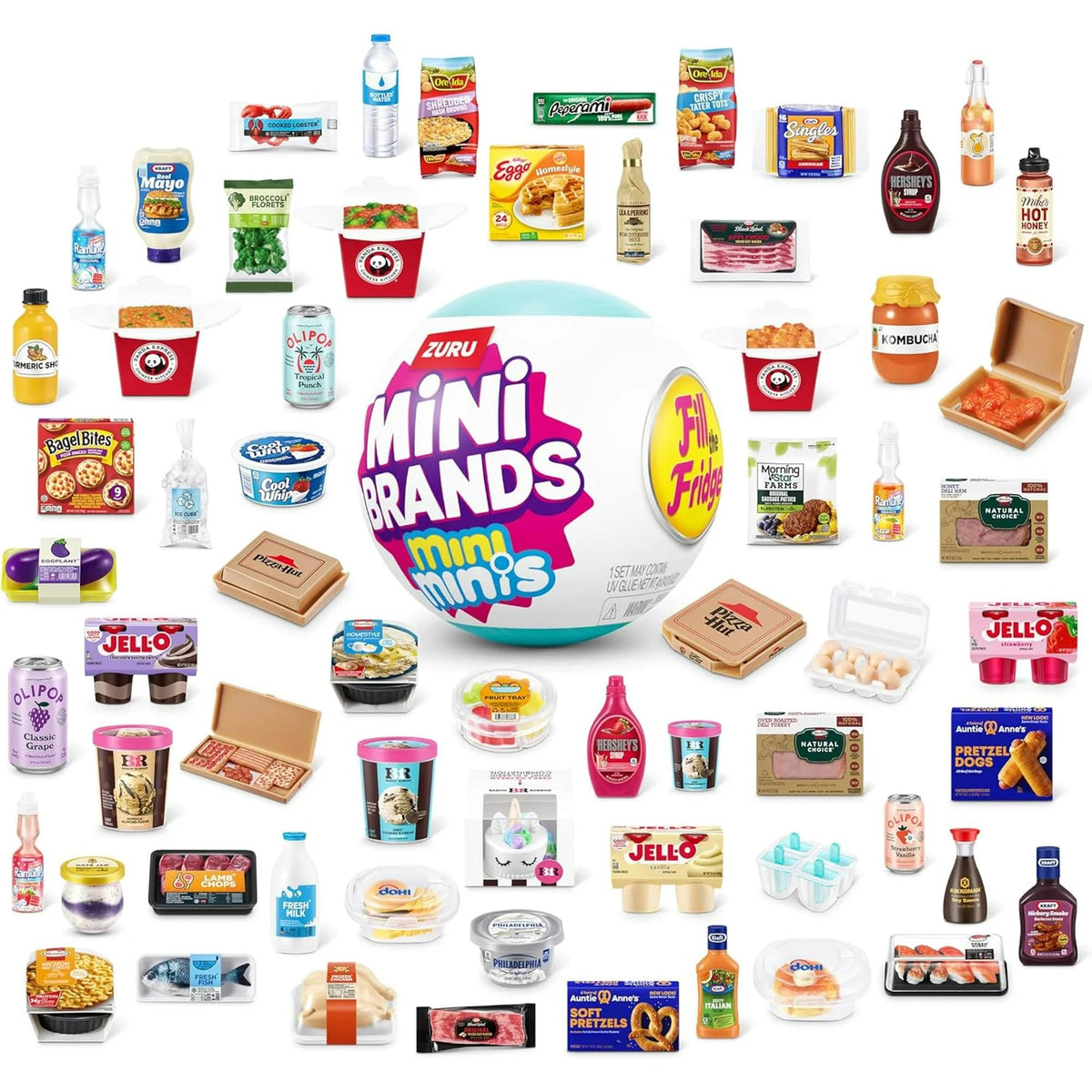 ZURU Mini Brands unboxing and sorting play encourages imaginative pretend kitchen.