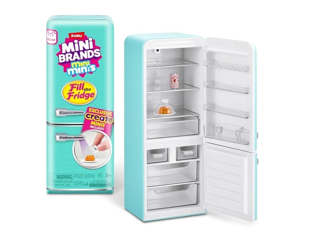 ZURU Mini Minis fridge door closed with ultraviolet light testing