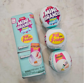 ZURU Mini Minis packaging and fridge details for play