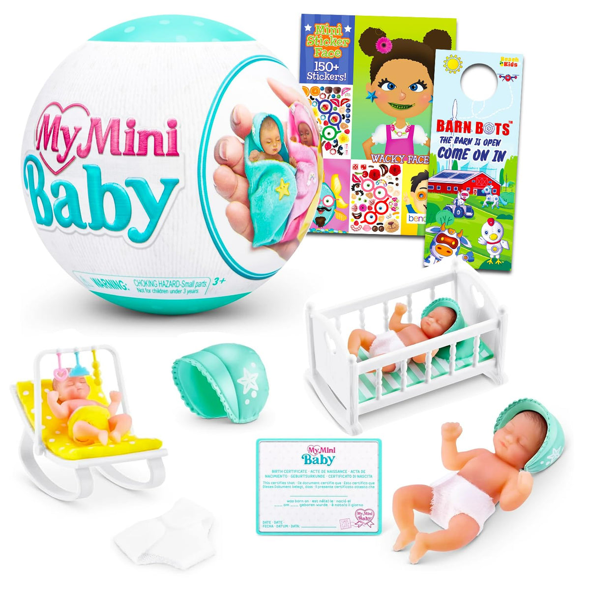 Zuru My Mini Baby mystery ball with stickers sparks imaginative play and collection