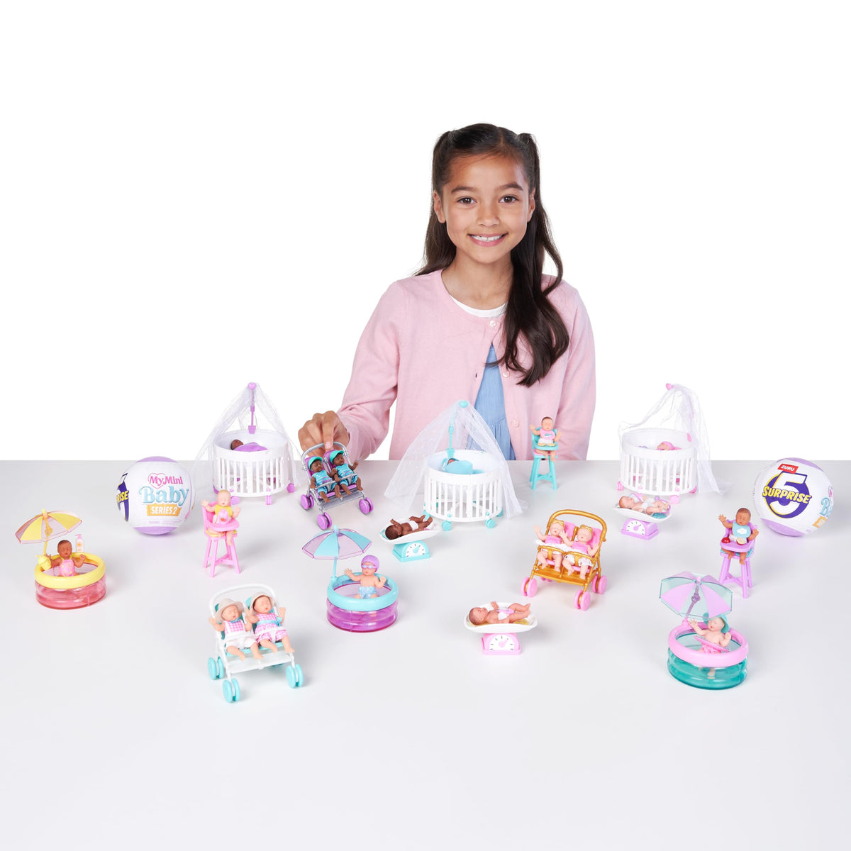 ZURU MY MINI accessory pack matches each baby with compatible playset features.