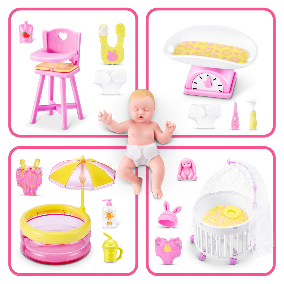 ZURU MY MINI Stroller Outing scene invites on-the-go pretend outings.