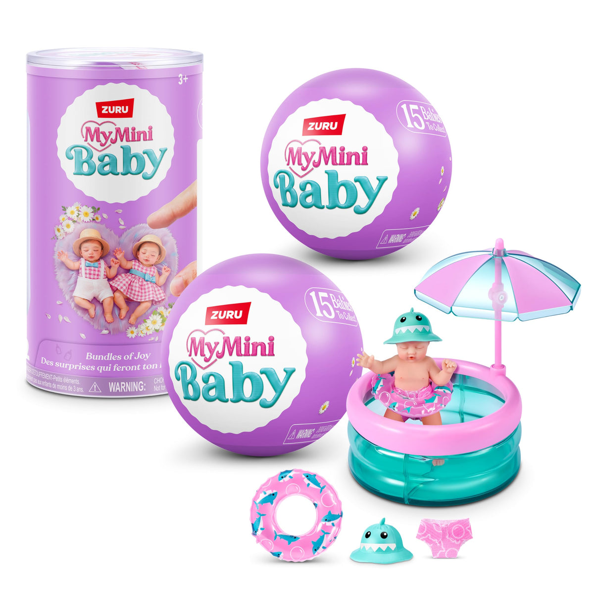 ZURU MY MINI My Mini Baby Series 2 unboxing reveals capsules and surprises for play.