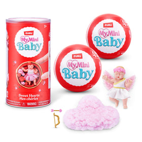 ZURU My Mini Baby Sweet Hearts capsule unboxing reveals a tiny doll for imaginative play.
