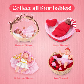 Hand-painted features highlight lifelike detail for a charming first doll.