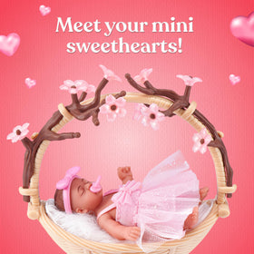 Ultra-realistic My Mini Baby with soft silicone skin invites nurturing role play.