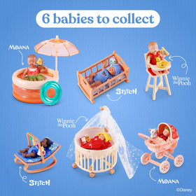 ZURU My Mini Disney Baby doll Moana captures playful ocean-themed adventures.
