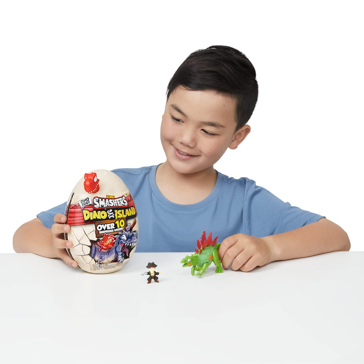 Opening moment of the Dino Island Egg Series 5 reveals a surprise.