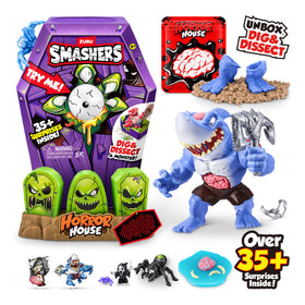 ZURU SMASHERS brain and eye insert glow for eerie effects.