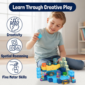 Zuvvo STEM Montessori learning set promotes 3D thinking.