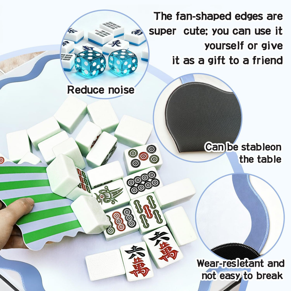 ZWFCGMMBC anti-slip base prevents sliding during play.