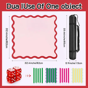 ZWFCGMMBC anti-slip mahjong mat showcasing noise-reducing surface for quiet play.