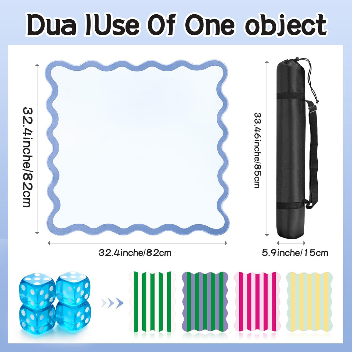 ZWFCGMMBC four-dice set included for quick ready-to-play rounds.