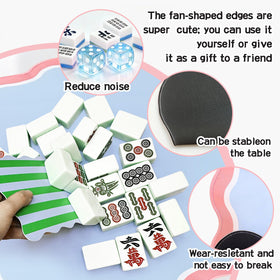 ZWFCGMMBC foldable mahjong mat travel compact for easy packing.