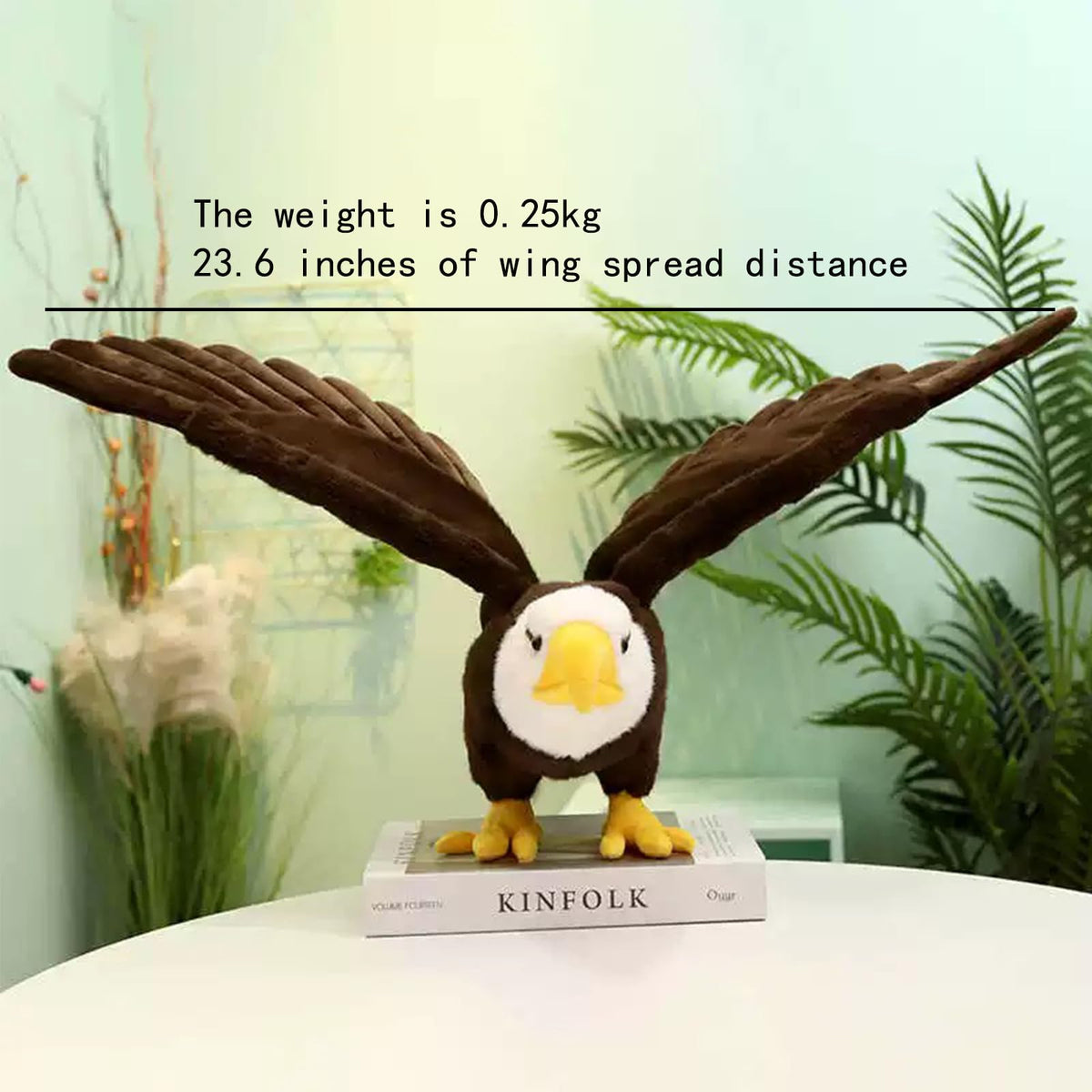ZWLCWYBDBD bendable-wings eagle plush allows poseable fun and creative storytelling.