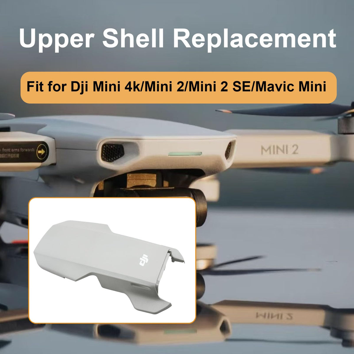 ZWLLKJGS mini 2 top shell rear view highlights precise design for easy reassembly.