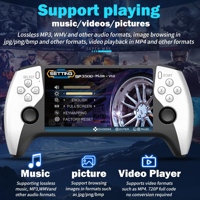 ZWXYVUT SF3500 built in emulators cover arcade classics