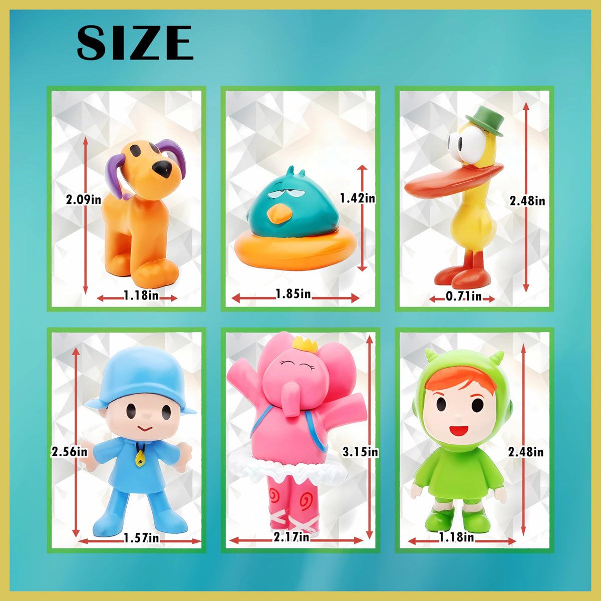 ZXHGWWHS Loula 2.6-inch figure side view ideal for compact display.