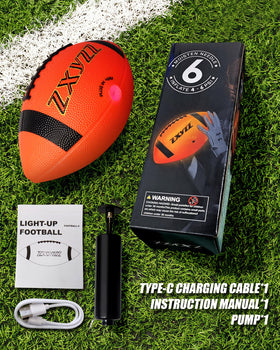 Zxyzz Glow Football ideal for backyard, beach, and camping adventures