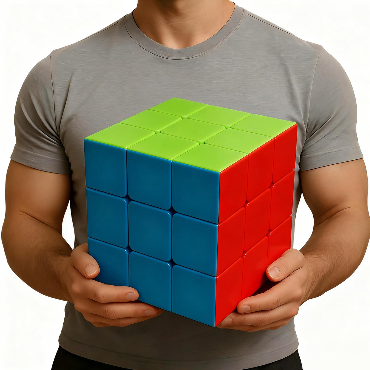 ZY-Wisdom Giant Magic Cube 18cm side view for immersive color-matching fun.