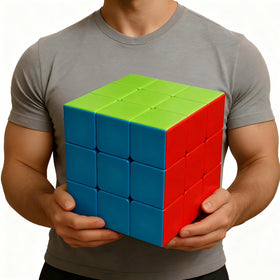 ZY-Wisdom Giant Magic Cube 18cm side view for immersive color-matching fun.