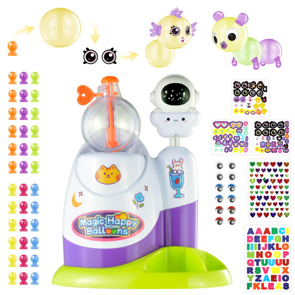 Zyllver 320pcs DIY Magic Balloon Craft Kit with colorful balloons and decorations for imaginative play.