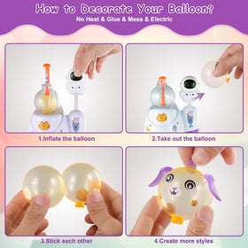 Zyllver balloon animals and stickers for creative character designs.