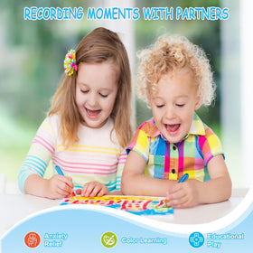 Zyllver color paint set opened to reveal vibrant, easy-to-use art supplies.