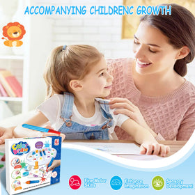Zyllver magic drawing sheets show colors appearing on demand.