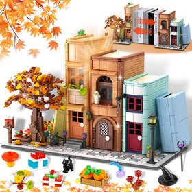 Zylvoxia magical house bookend on shelf adding wizarding charm