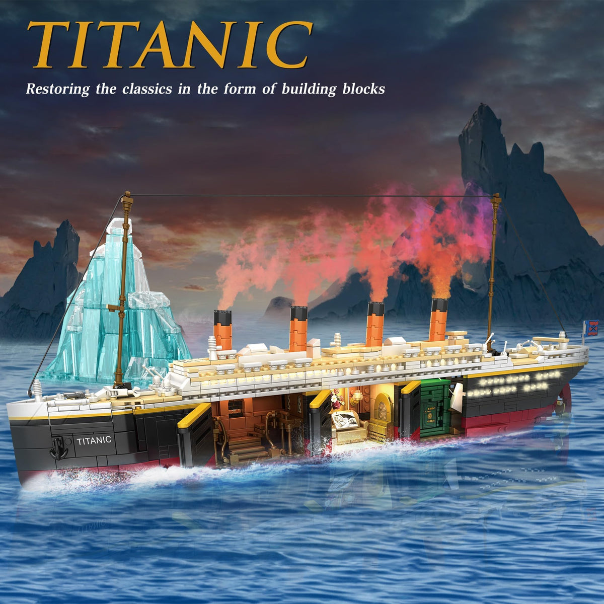 Zylvoxia Titanic iceberg pieces for realistic scene