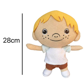 ZYSKABQ truck boy plush 12in room decor display, ideal shelf centerpiece.