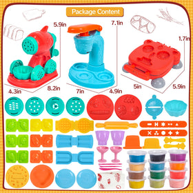 ZYYBQW 3in1 color dough colorful cans keep soft and reusable for ongoing play.