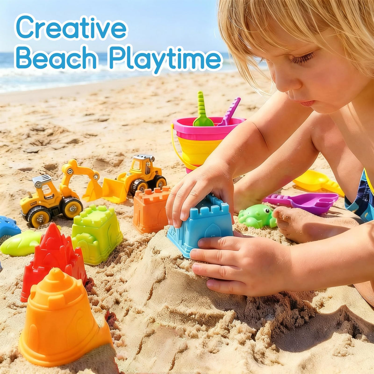 ZZLWAN durable plastic ensures long-lasting sand toy play in sun and saltwater.