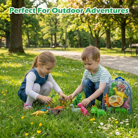 ZZLWAN 9-piece set inside backpack, perfect gift for toddlers.