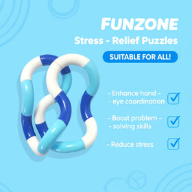ZZSFBDZSW squeeze-connect fidget chain demonstrates shape-shifting play and stress-relief mindset