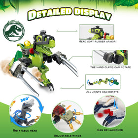 ZZXYPX Triceratops battle stance inspires collaborative building